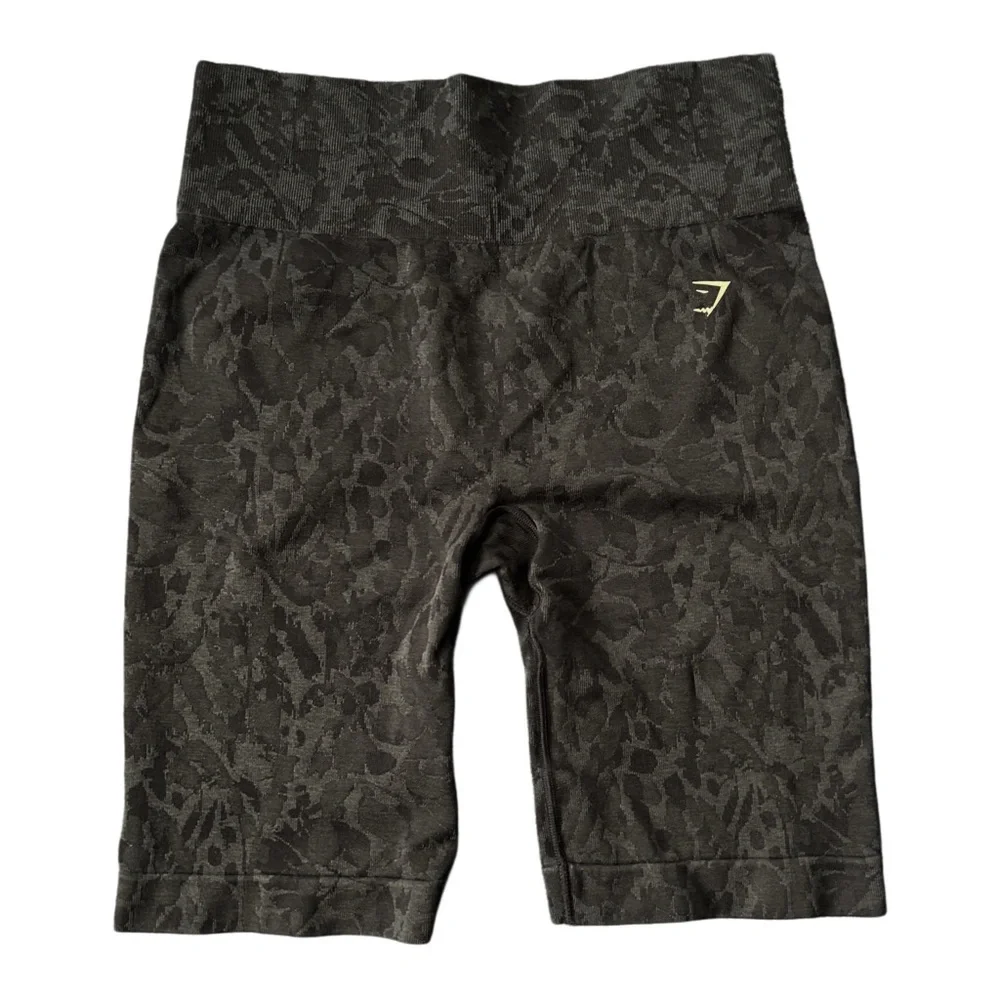 Gymshark Black Adapt Animal Seamless Cycling Shorts Size Small